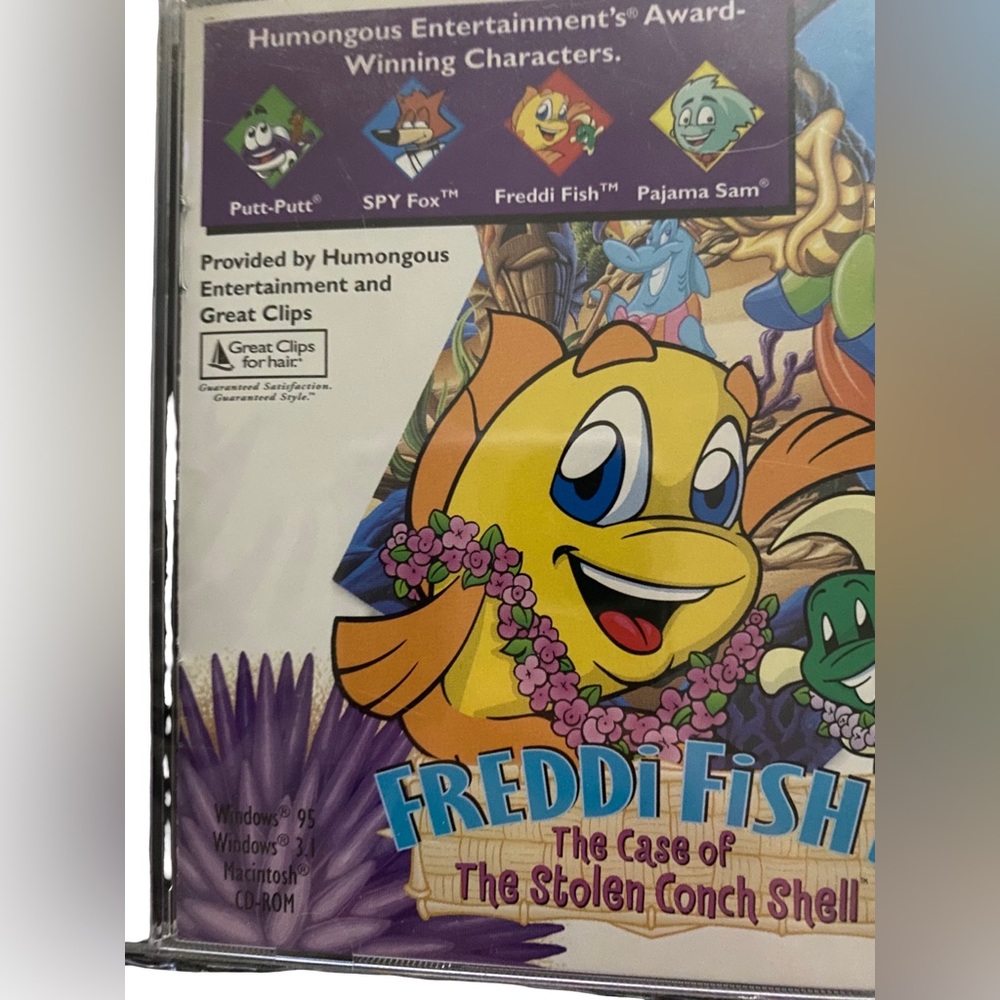 Freddi Fish 3 The Case of The Stolen Conch Shell (Video Game) PC Mac New Sealed - Picture 2 of 6